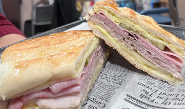 PRESSED CUBAN SANDWICH.